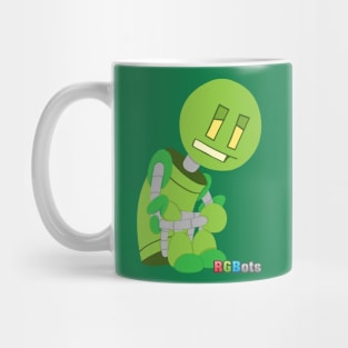 RGBots: Sad Green Robot Mug